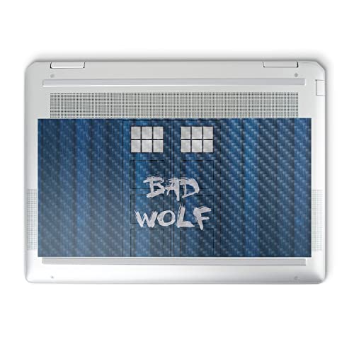 Image of MightySkins Carbon Fiber Skin Compatible with HP Spectre x360 14 inch (2022) Full Wrap Kit - Time Lord Box | Protective, Durable Textured Carbon Fiber Finish | Easy to Apply | Made in The USA
