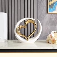 Amazon.co.jp: JAnjiaLxY ハート オブジェ 1個 置物 インテリア モダン