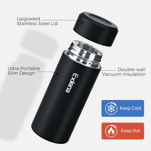Exllena 8 oz Mini Insulated Bottle