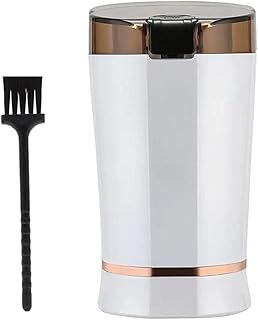 THj Machine à Café Ménage Multifonctionnel Petit Mini Broyeur Électrique Intelligent Acier Inoxydable 10L (Blanc Perle)