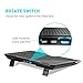 Havit RGB Laptop Cooling Pad Cooler for 15.6-17 Inch Laptop with 3 Quiet Fans and Touch Control, Pure Metal Panel Portable Cooling Stand