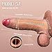 Consolador hombre, juguete sexual, extensor de pene - Funda pene, pene realista - 'Calorías' Diseño Realista, Textura de Piel y Detalles, Flexible y Suave, Anillo para Retraso de Eyaculación