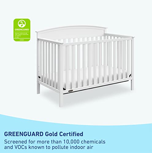 Graco 04530-211 Benton 5-In-1 Convertible Crib (White) – Greenguard Gold Certified, Converts From Baby Crib To Toddler Bed, Daybed And Full-Size Bed thumb #3