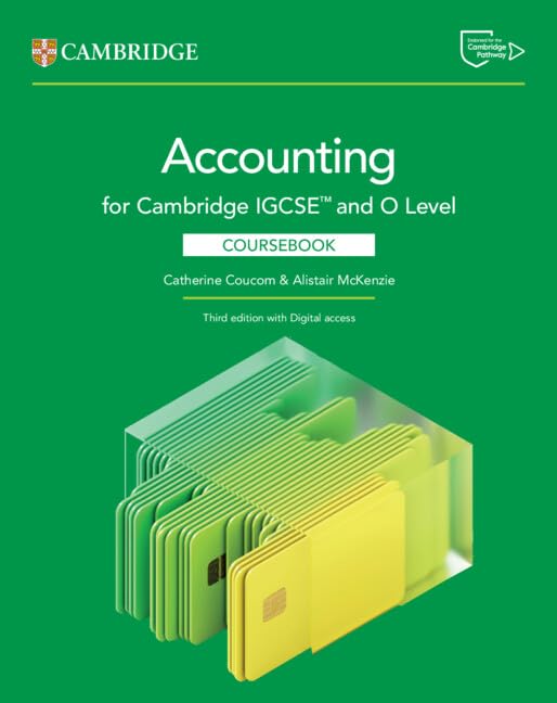 Cambridge IGCSE™ and O Level Accounting Coursebook with Digital Access (2 Years) (Cambridge International IGCSE) Paperback – 17 April 2025