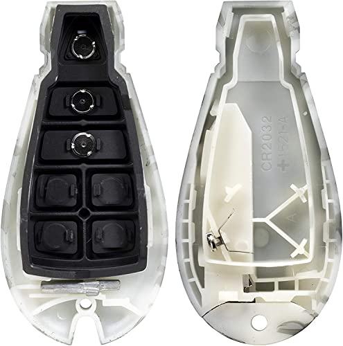 1 New Camouflage Keyless Entry 3 Buttons Remote Start Car Key Fob Shell / Case Iyzc01C 56046707Ae Compatible With Town Country Challenger Charger Durango Grand Caravan Journey Ram #TOP1