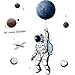 Produktbild BLOUR Space Astronaut Wandaufkleber Persönlichkeit Space Planet Poster Papieraufkleber Kinderzimmer Dekorationen Tapete Selbstklebend