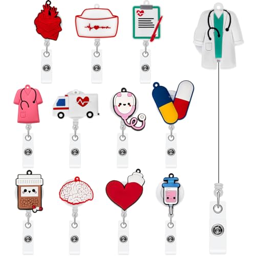 Porte-badge rétractable infirmière et enrouleur de carte pour le quotidien à l'hôpital et à l'école