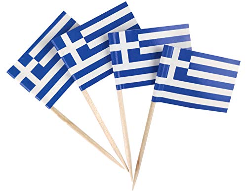 Mini drapeau grec pour apéritif et décoration de soirée à thème