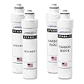 AFC Brand Model # AFC-B2-CMBPK 2-Stage Water Filters Replacement Kit, Compatible with Brio NFMCTO5MS2, NFMCTO5MS3 and UV Water Cooler CLPOU720UVF3- Made in USA 4Pk - AFC-B2-CMBPK-1Y