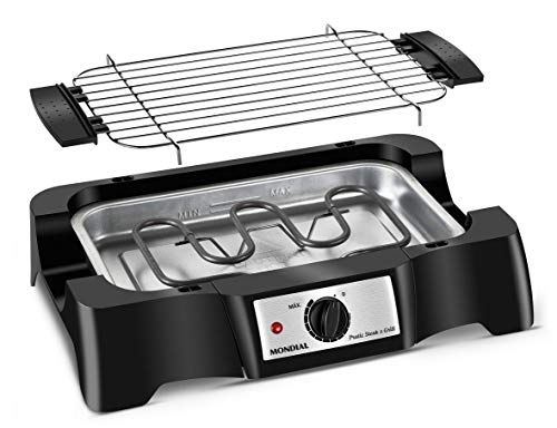 Churrasqueira Elétrica, Mondial, Preto, 1500W, 220V - CH-07