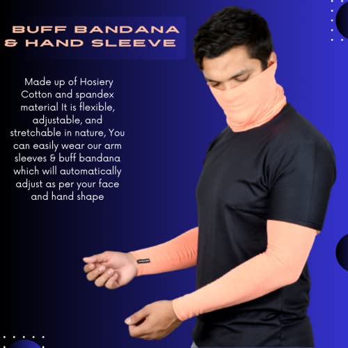 Image of NEON ROCK Winter Pure Cotton Combo Bandan Super Soft, Breathable for Winter Head, Hair & Arm Cover with UV Protection for Headband, Soft Neck Scarf for Biking, Gym, Yoga & Outdoor Use