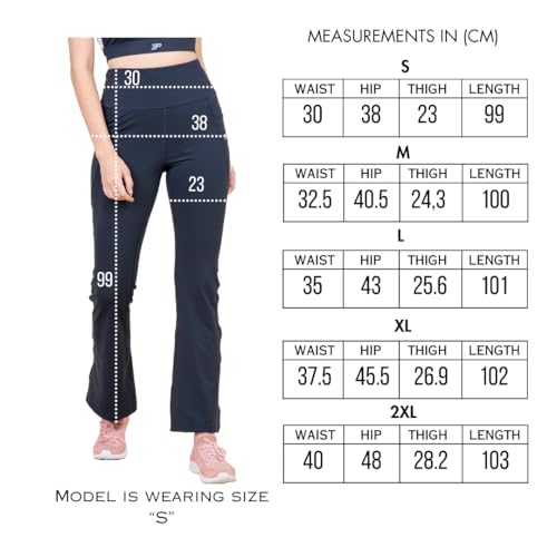 Image of 3rd Planet Women's High Waist Activewear Leggings | 4-Way Stretch, Sweat-Wicking, Non-See-Through Gym & Yoga Tights with Side Pockets | Comfortable Slim Fit Pants for Workout, Running & Fitness