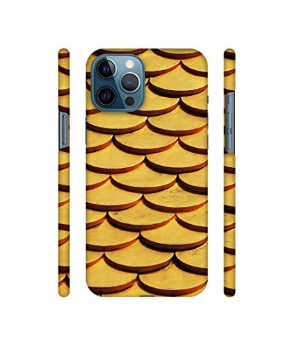 Image of Amazon Brand - Solimo Designer Wooden Semi Circle Texture 3D Printed Hard Back Case Mobile Cover for Apple iPhone 12 Pro Max