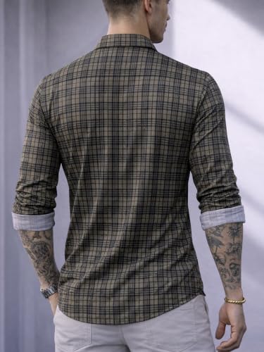 Image of Noble Monk Men's Full Sleeve Shirt | Casual Formal Button Down Top | Regular Fit Stylish Wear | Comfortable Everyday Apparel