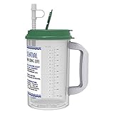 32 Oz W.E. Insulated Cold Drink Hospital Mug with Green Lid