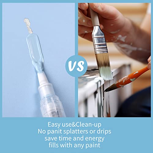 Leopong Touch Up Paint Pen-Fillable Paint Pen-Paint Brush Pens For Walls Repair, Furniture Repair Kit For Drywall, Cabinets, Floors, Windows, Doors, Easy Paint Storage, Fresh Inside(3 Pens,6Ml) #TOP3