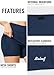 baleaf Women's Golf Skorts Tennis Skirts with Pockets Athletic Running Workout Sports Navy Size L
