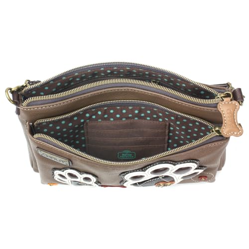 Image of CHALA RFID Protected Vegan Leather Deluxe Crossbody Bag with Adjustable Straps