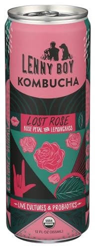 LENNY BOY Organic Lost Rose Kombucha, 12 FZ
