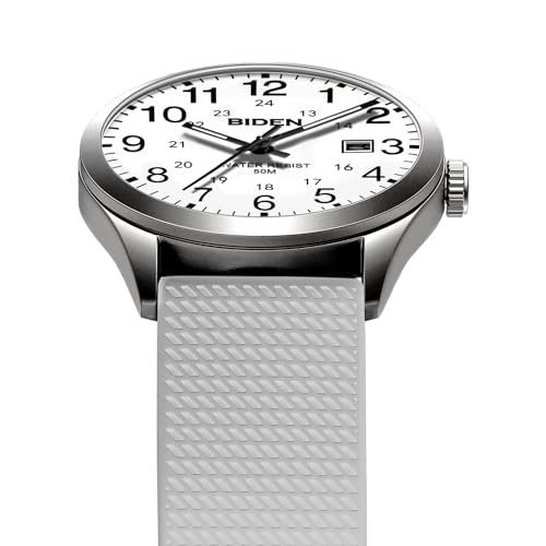 Image of LN LENQIN Mens Watches Analog Quartz Sports Unisex 30M Waterproof Nurse Watch for Men Women Medical Professionals Military Time with Second Hand Glowing Easy to Read Dial