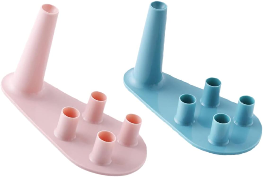 Alipis 2 Uds De Soportes Verdes Útiles para Tocador Soporte para El Hogar Encimeras De Baño Y Cepillo De Dientes Soporte De Almacenamiento De Estilo Simple Cepillo De Dientes para