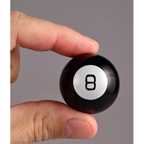 Worlds Smallest Magic 8 Ball - Miniature Version of the Classic Fortune Teller Toy. Fully Playable and Accurate to the Original - Includes 10 Positive, Negative, and Neutral Answers,SI514 Cover