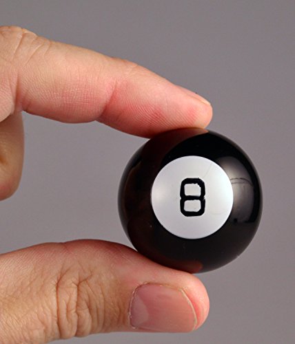 Worlds Smallest Magic 8 Ball - Miniature Version of the Classic Lucky Teller Toy Fully Playable and Accurate to the Original Includes 10 Positive, Negative and Neutral Answers SI514