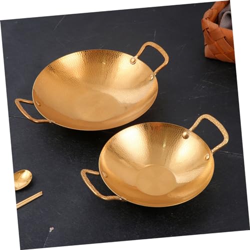 Sartén Wok de Acero Inoxidable con Mango Doble 33 cm miniatura 6