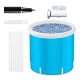 Bañera Plegable | Bañera SPA Separada con Calentamiento | de Rejilla Grande Impermeable para Baño Jardín Playa Viaje Hogar Familia Camping