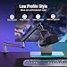 FIFINE Gaming Microphone and Low Profile Arm Stand Bundle, XLR/USB Dynamic Mic with Mute Button, RGB Light, Desktop Stand, Adjustable Boom Arm Kit with Screw Adapter for Streaming Studio (AM8+BM88)