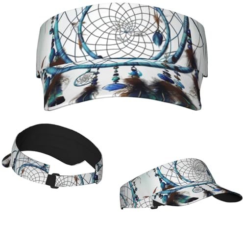 Sport Visors Sun Visor Hats Athletic Sun Visor Caps Native American Dream Catcher Visors for Women and Men