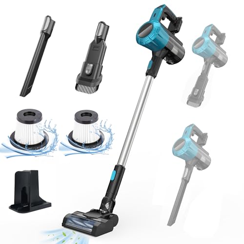 Image of Cordless vacuum cleaner Compatible with Makita 18V Battery Upright Handheld Stick Lightweight 3 in 1 Vacuum cleaner 550W 30kpa with Ideal for carpets and hard floors with pet hair(No Battery) 15000PA
