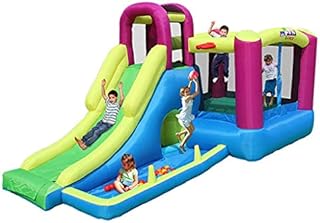 Children's Inflatable Game tle Multi-Function Trampoline Children's Slide Inflatable tle Outdoor Large Playground Park Home Amusement Park Children's Toys