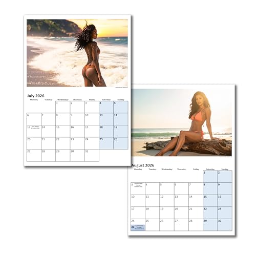 Beach Babes Wall Calendar - Choice Of Sizes - A3 Calendar - Classic Bikini Pin-Up Style Summer Vibes 2026 - Image 6