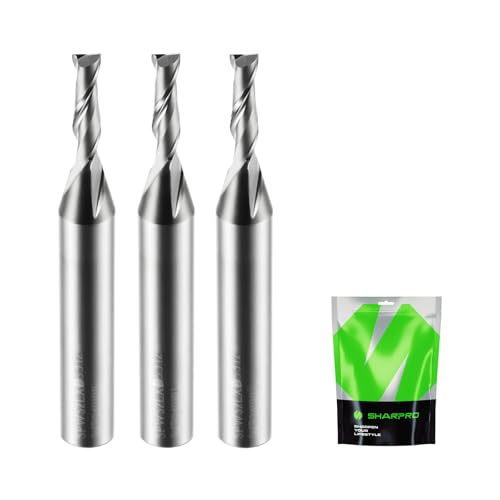 1/8 Router Bit 1/4 Shank, Upcut Spiral Router Bit 1/4 Inch Shank 1/8 Inch Cutting Dia. 1/4 Inch CNC Router Bits, Up Cut Router Bit Solid Carbide, Idea