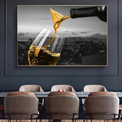 Peinture sur toile vintage KEBIA 40x60 cm art abstrait de salon