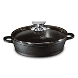 Die induktionsfähige Kasserolle mit hohem Rand, ideal zum Überbacken im Ofen und direktem Servieren am Tisch. Volumen 3,8 l