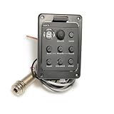 Przetwornik Do Gitary 4-pasmowy przetwornik gitary akustycznej przedwzmacniacz EQ Tuner Piezo Mic Beat