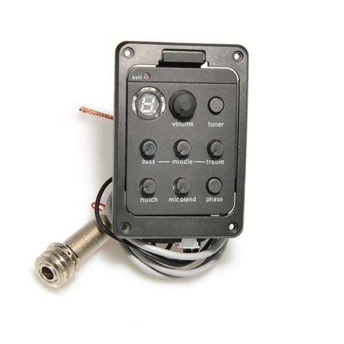Przetwornik Do Gitary 4-pasmowy przetwornik gitary akustycznej przedwzmacniacz EQ Tuner Piezo Mic Beat