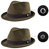 LADYBRO Women Mens Fedora Hats for Winter Retro Gr... #1