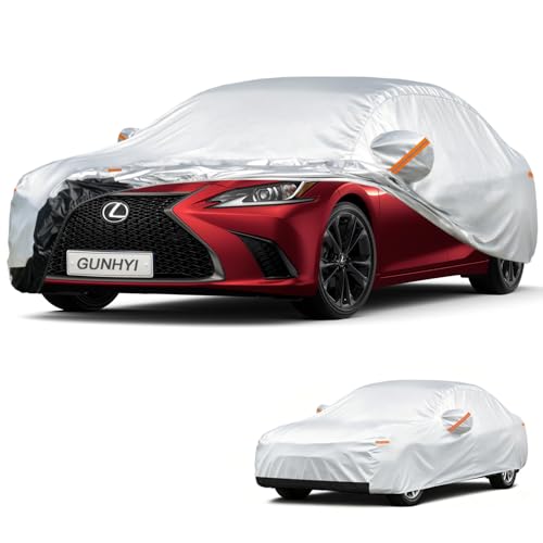 Image of GUNHYI Car Cover Custom Fit Lexus ES ES300 ES330 ES350 ES300h (2001-2026) Waterproof for Automobiles, Oxford Sun Rain Dust Snow Protection (Ships from US Warehouse, Delivery 3-8 Days)