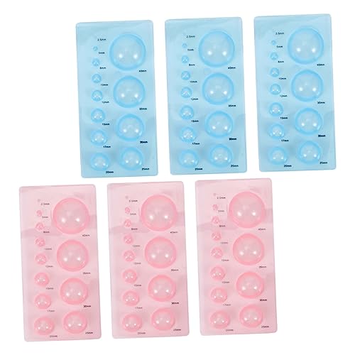 Beatifufu 6pcs Paper Quilling Mould DIY Paper Craft Tools Material Simple Quick Half Sphere Shape for Crafts