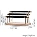 Magik 1-2 Ring Display Holder Detachable Tier Rack Jewelry Storage Organizer Tower (3 Layers, Black)