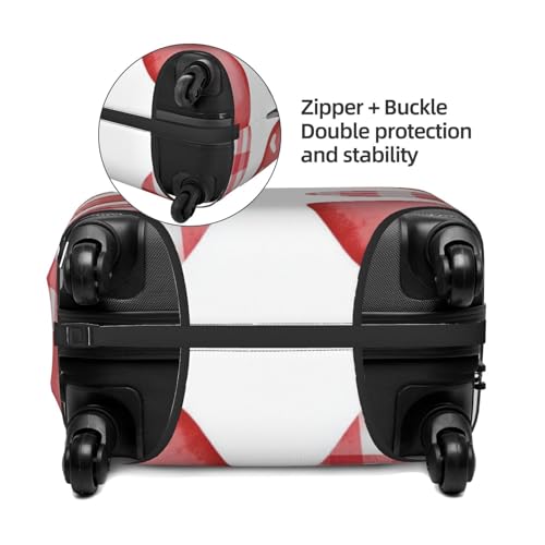 Set Of Red Love Hearts, Simple Elastic Travel Luggage Covers Dustproof Scratch-Resistant Suitcase Protector Fit 22-24 Inch2