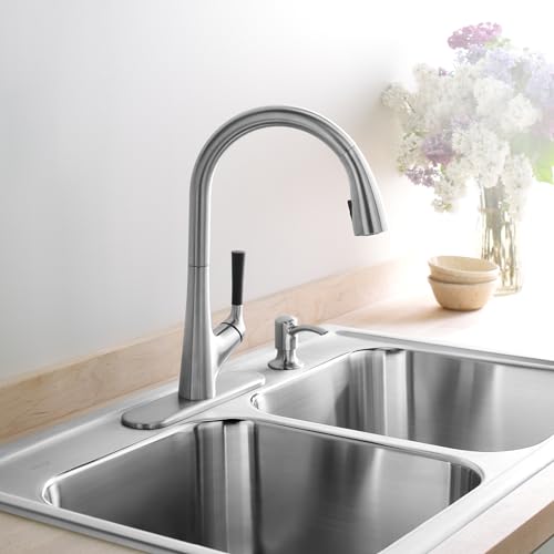 Kohler Malleco Pulldown Sink Tap for Kitchen - Vibrant Stainless ...