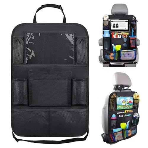 TAIHE Autositz Organizer, Auto Organizer Rücksitz, 600D Oxford-Gewebe Kinder-Auto-Organizer, 10 Taschen Organisator für Kinderspielzeug-Aufbewahrung Organizer