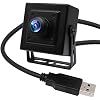 ELP 16MP Wide Angle USB Camera with Box Housing 180degree Fisheye Webcam IMX298 Mini UVC USB2.0 4K Web Camera for Computer Industrial Video PC Camera Robot Home Surveillance 3D Printer Baby Camera