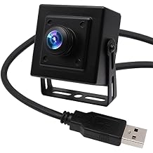 ELP 16MP Wide Angle USB Camera with Box Housing 180degree Fisheye Webcam IMX298 Mini UVC USB2.0 4K Web Camera for Computer Industrial Video PC Camera Robot Home Surveillance 3D Printer Baby Camera