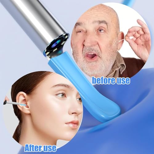 30 Stück Silikon Ohrenschmalz Entfernungsspitze, Ohrreiniger Ersatzspitzen für Ohrkameras Ohrlöffel, Ohrlöffel Zubehör für Ear Wax Removal Otoskop, Ersatzspitzen für Ohrensauger