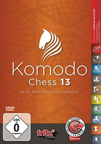 Komodo 13 Chess Playing Software Program, WorldChampion Bundled With ChessCentral's Art of War